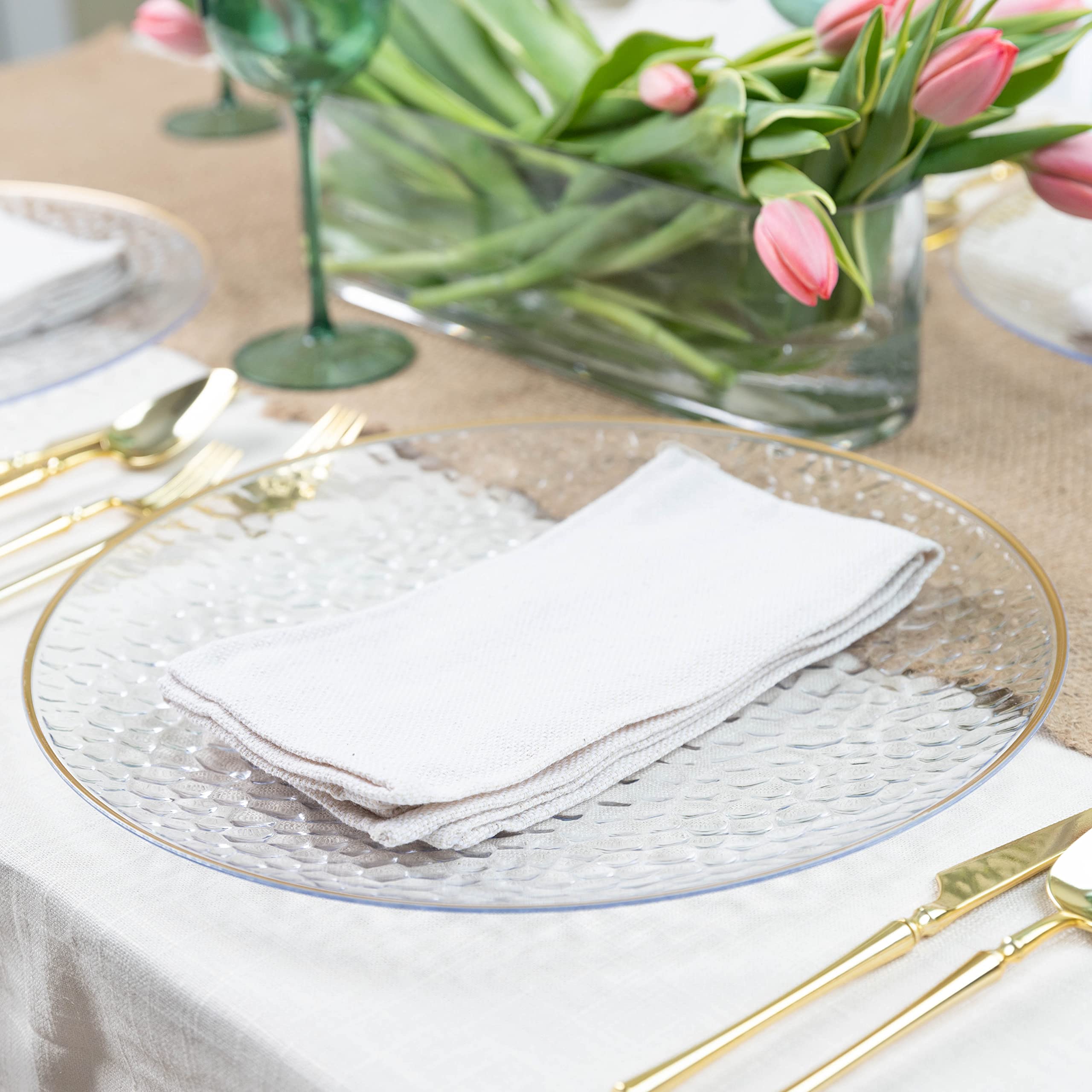 PlasticPRO serving platter charger doubles as a stylish appetizer plate.