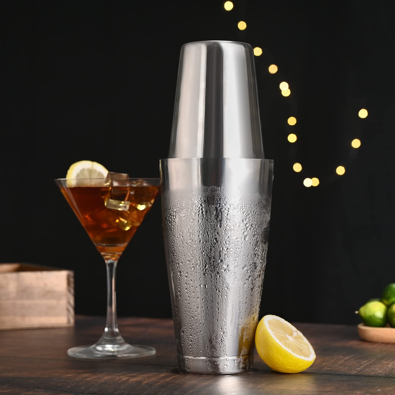 Plat Star versatile cocktail tins suitable for martini, margarita, mojito, and more.