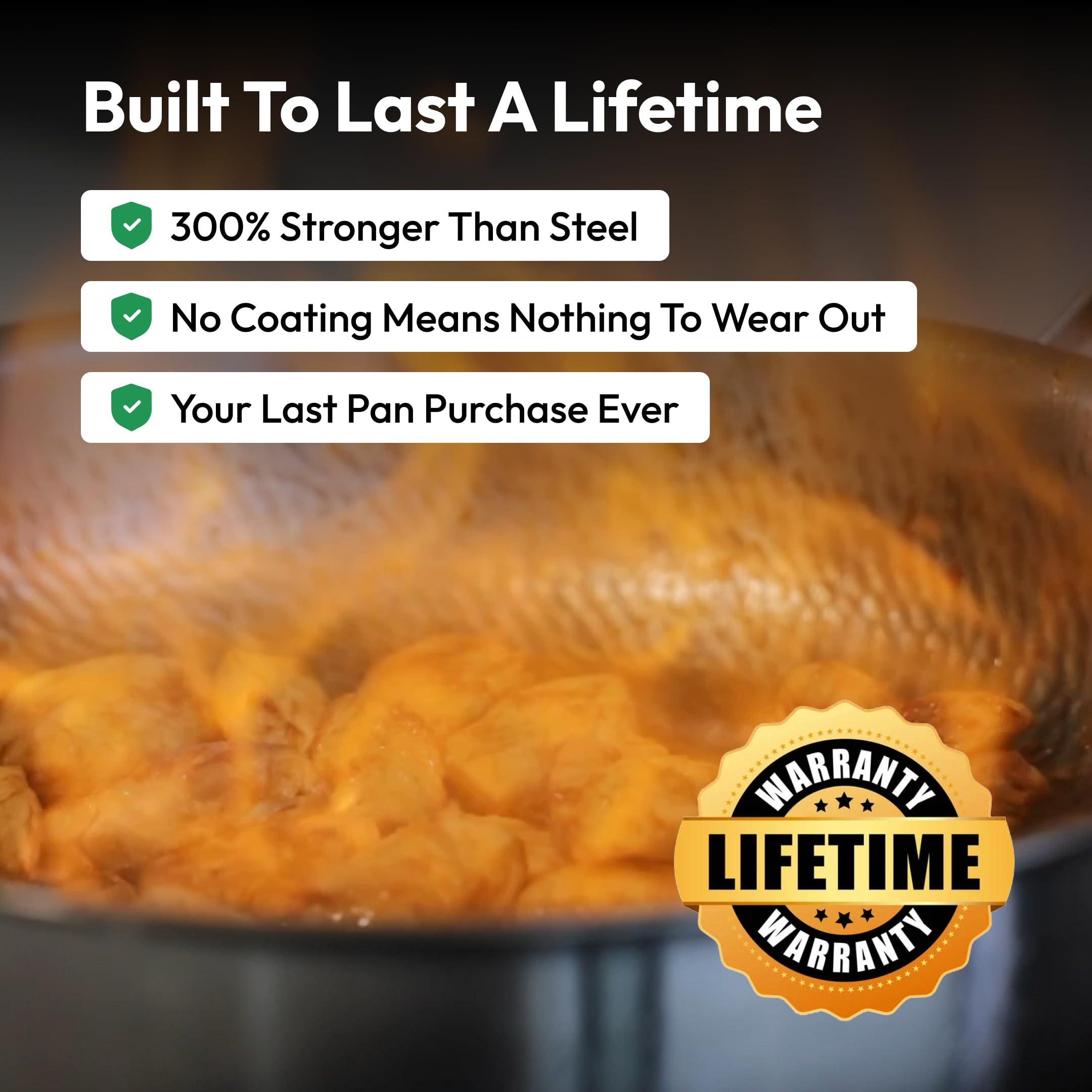 Plateful titanium pan induction-compatible for versatile cooking on any hob