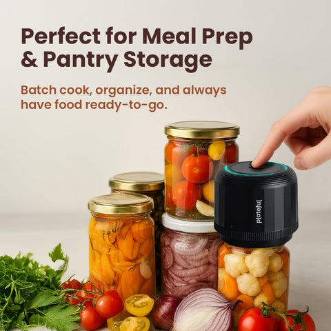 Plateful Vacuafresh one-touch operation emphasizes simplicity and speed.