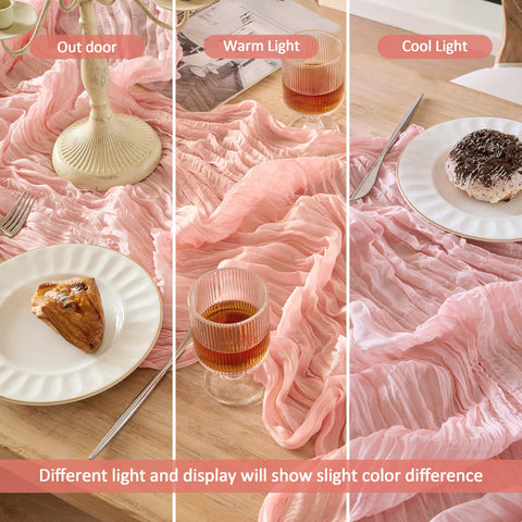 Playieer long runner drapes elegantly over tables for layered looks.