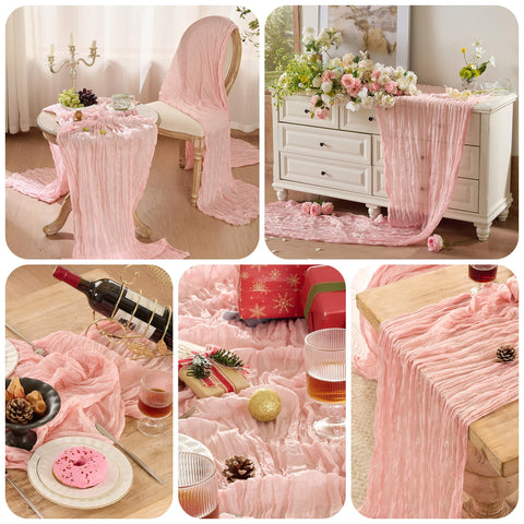 Playieer easy-care table runner cleans well with cold water and gentle wash.