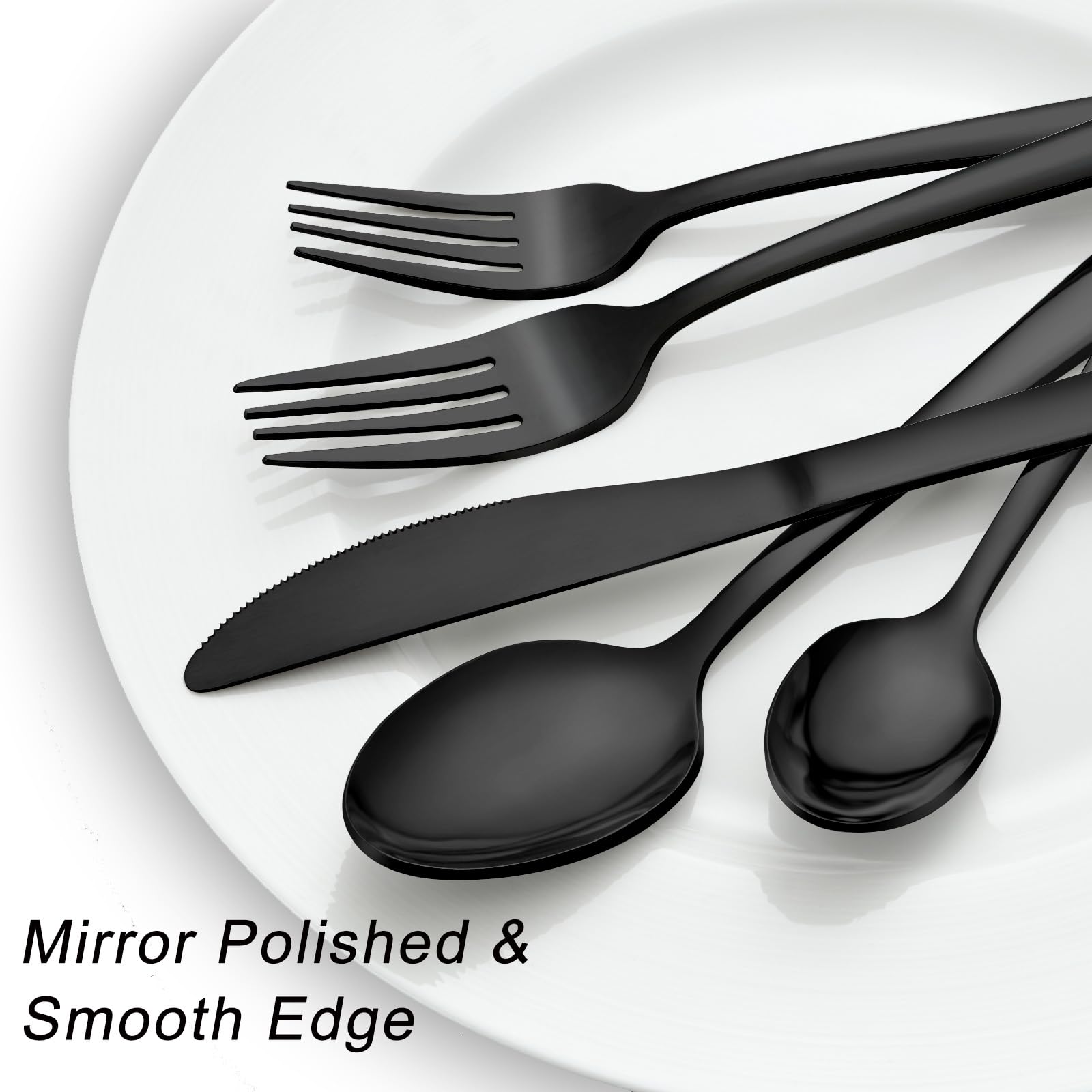 Pleafind 72-piece dinner forks for sturdy, balanced eating at home.