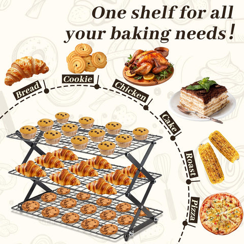 Pleafind multi-use cooling rack handles cookies, veggies, pies and more.