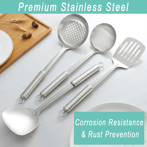 Pleafind slotted spatula keeps foods intact while draining liquids