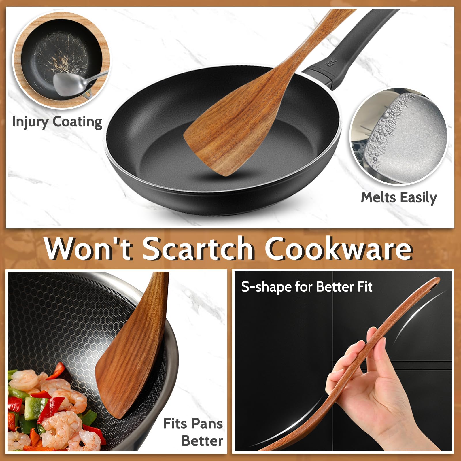 Pleafind teak utensil holder design to keep tools accessible and dry.