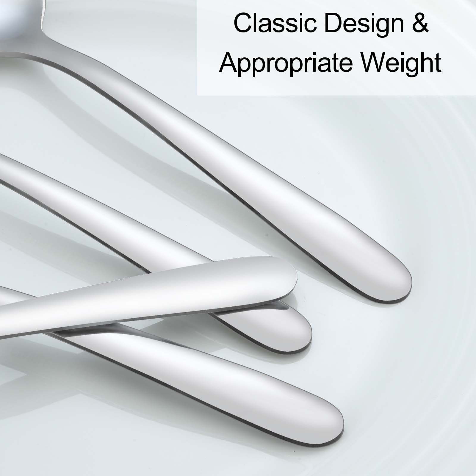 Pleafind teaspoons are dishwasher safe for easy cleanup.