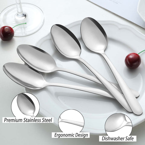 Pleafind mirror polished finish showcases elegant, luxurious spoon design.