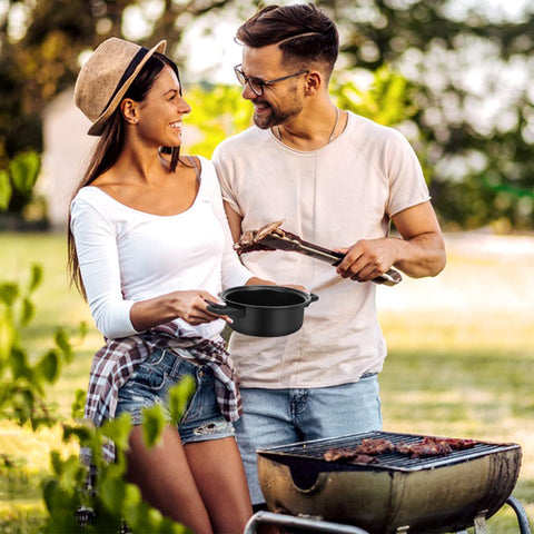 Pleasthome frying pan nonstick easy pan for grilled dishes at campsite