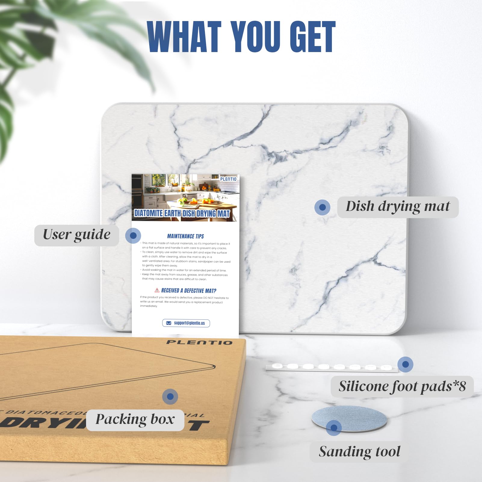 Plentio diatomite mat cleaning in minutes after use