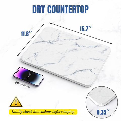 Plentio stone drying mat close-up with silicone feet elevating for fast drying
