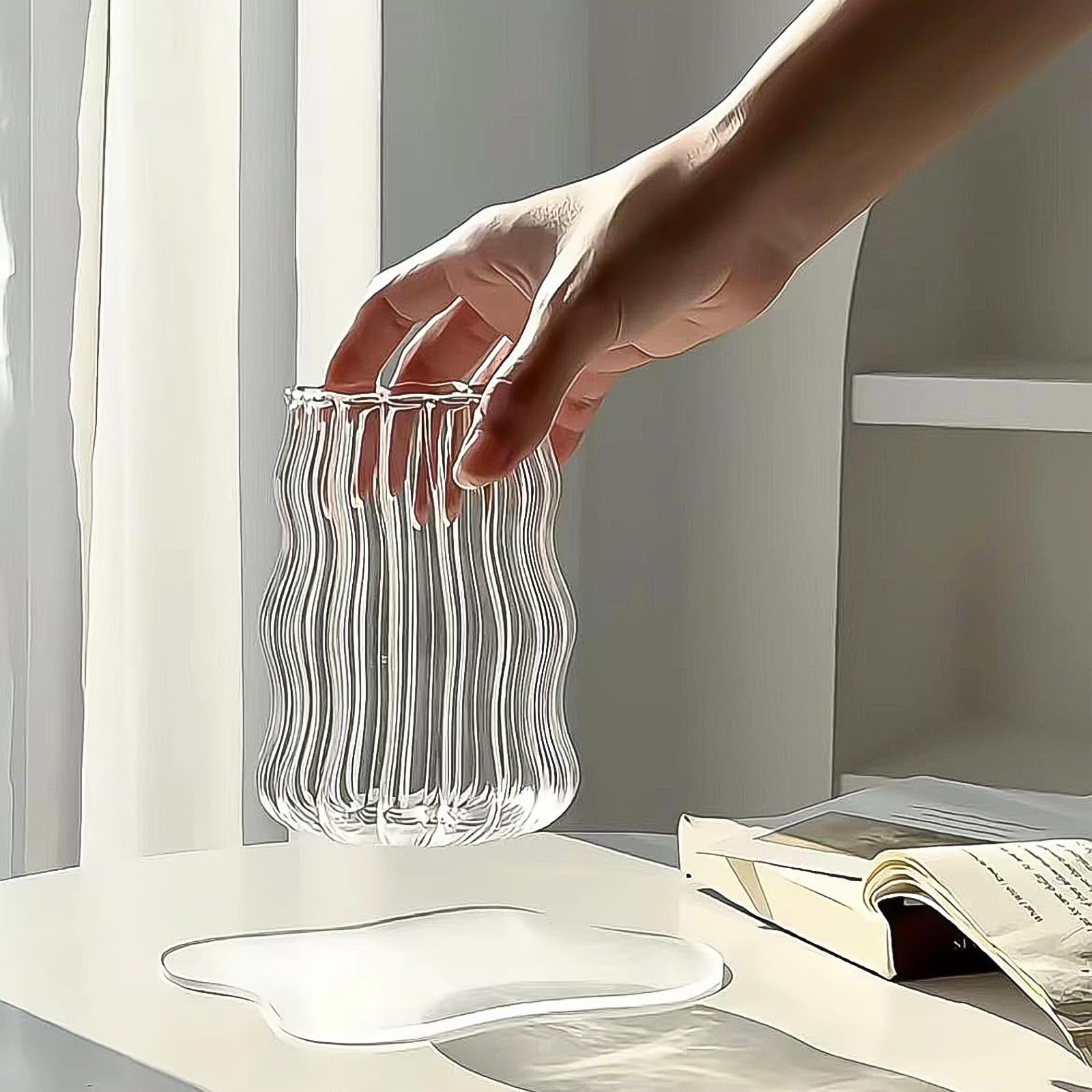 Pletmin straw brushes help clean glass straws after use.