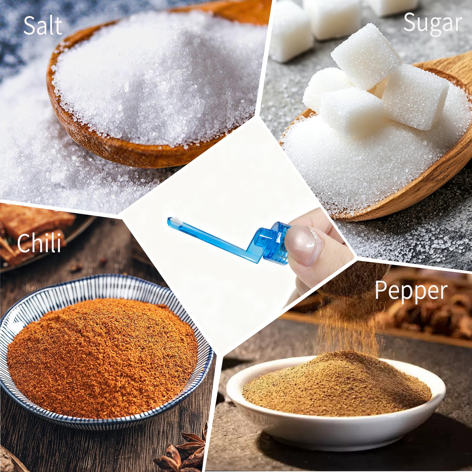 Plgardpo mini glass spice bottle set for camping and organization