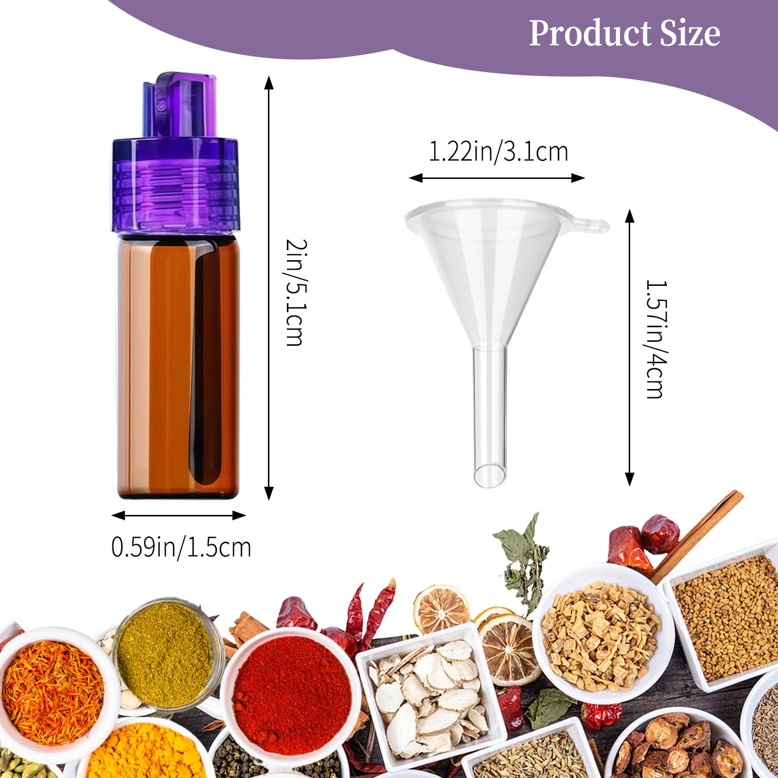 Plgardpo transparent glass spice jars for quick content identification