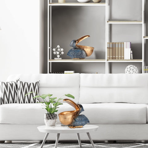 PlivBloom Pelican entryway decor combines practicality with whimsy