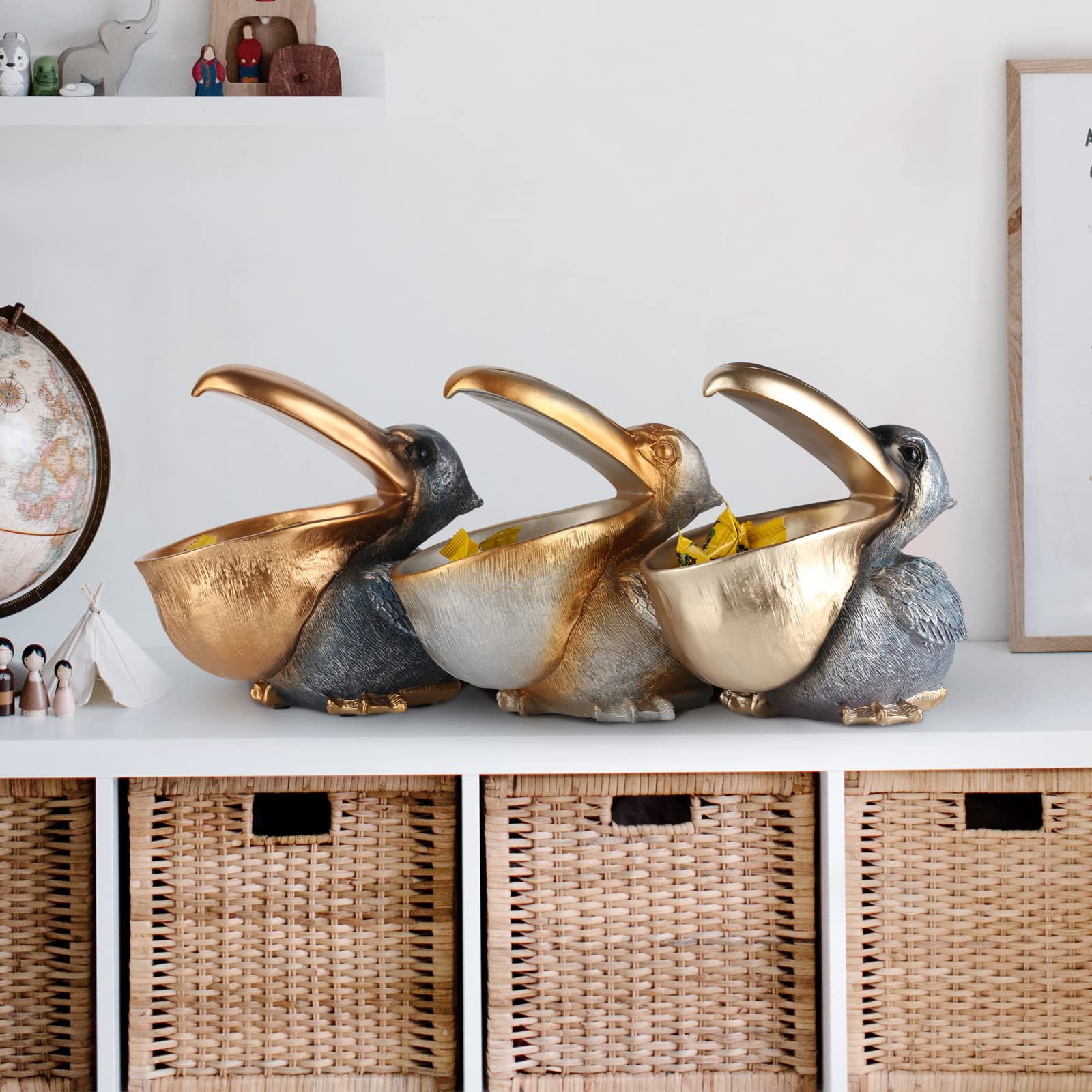PlivBloom Pelican key holder and candy dish blends function and whimsy