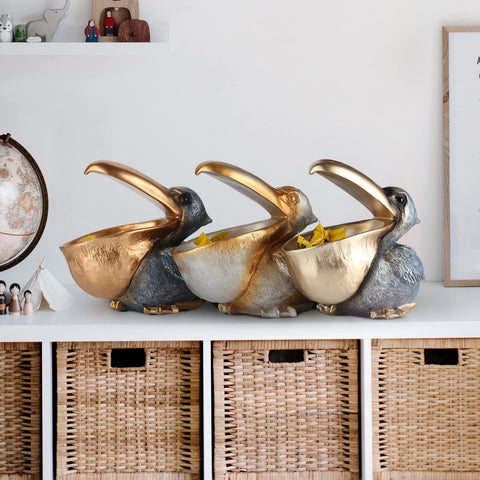 PlivBloom Pelican key holder and candy dish blends function and whimsy