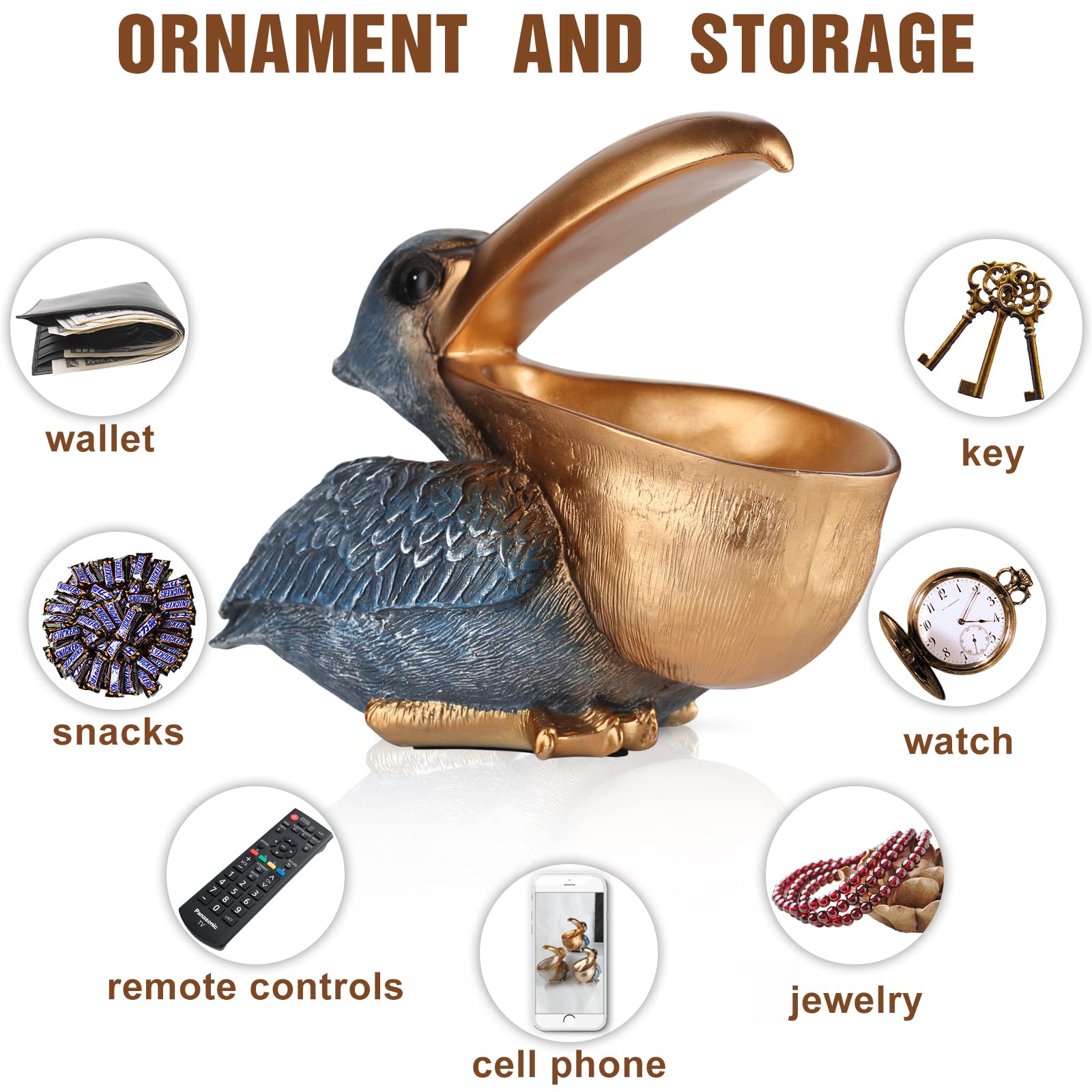 Pelican office desk ornament from PlivBloom enhances entryway organization