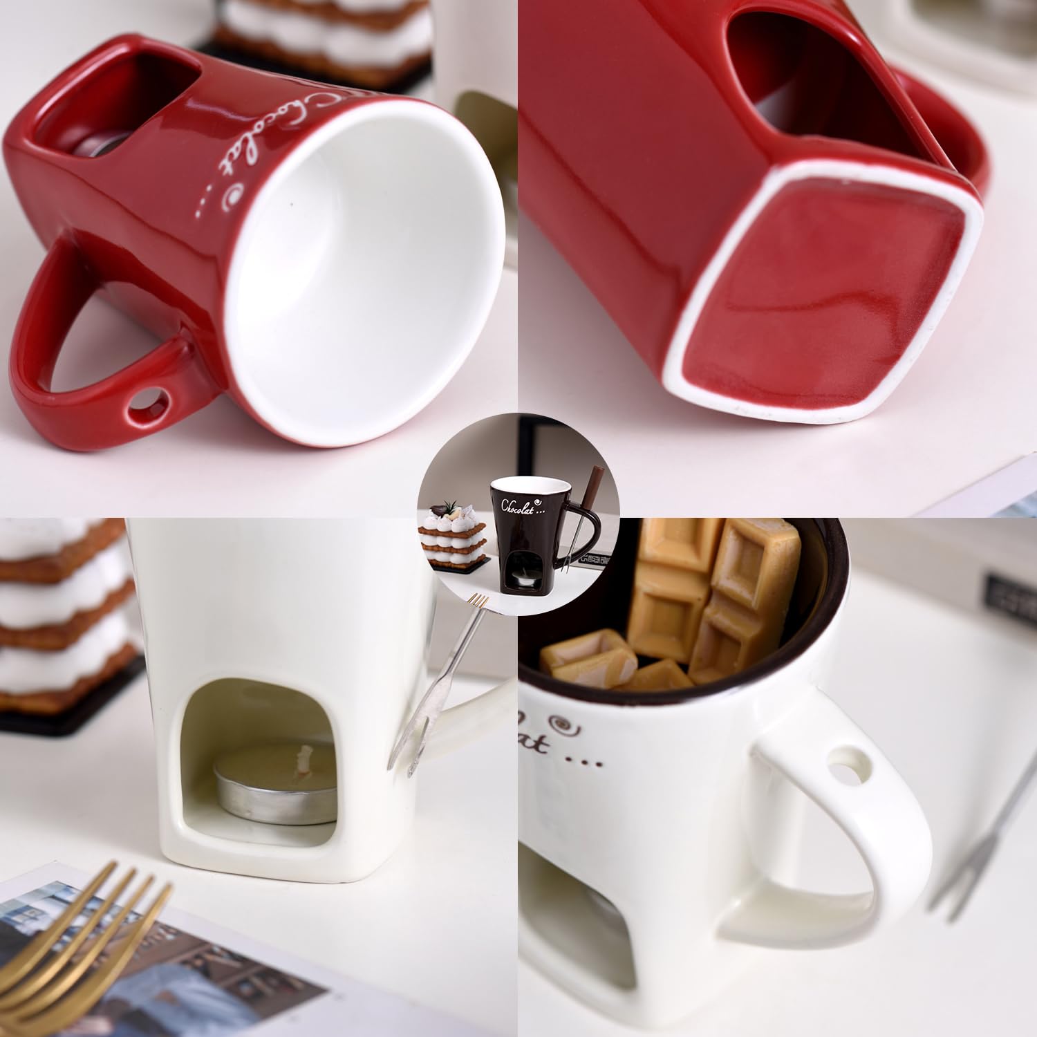 Ploreatu wedding gift fondue cup, stylish and thoughtful present.