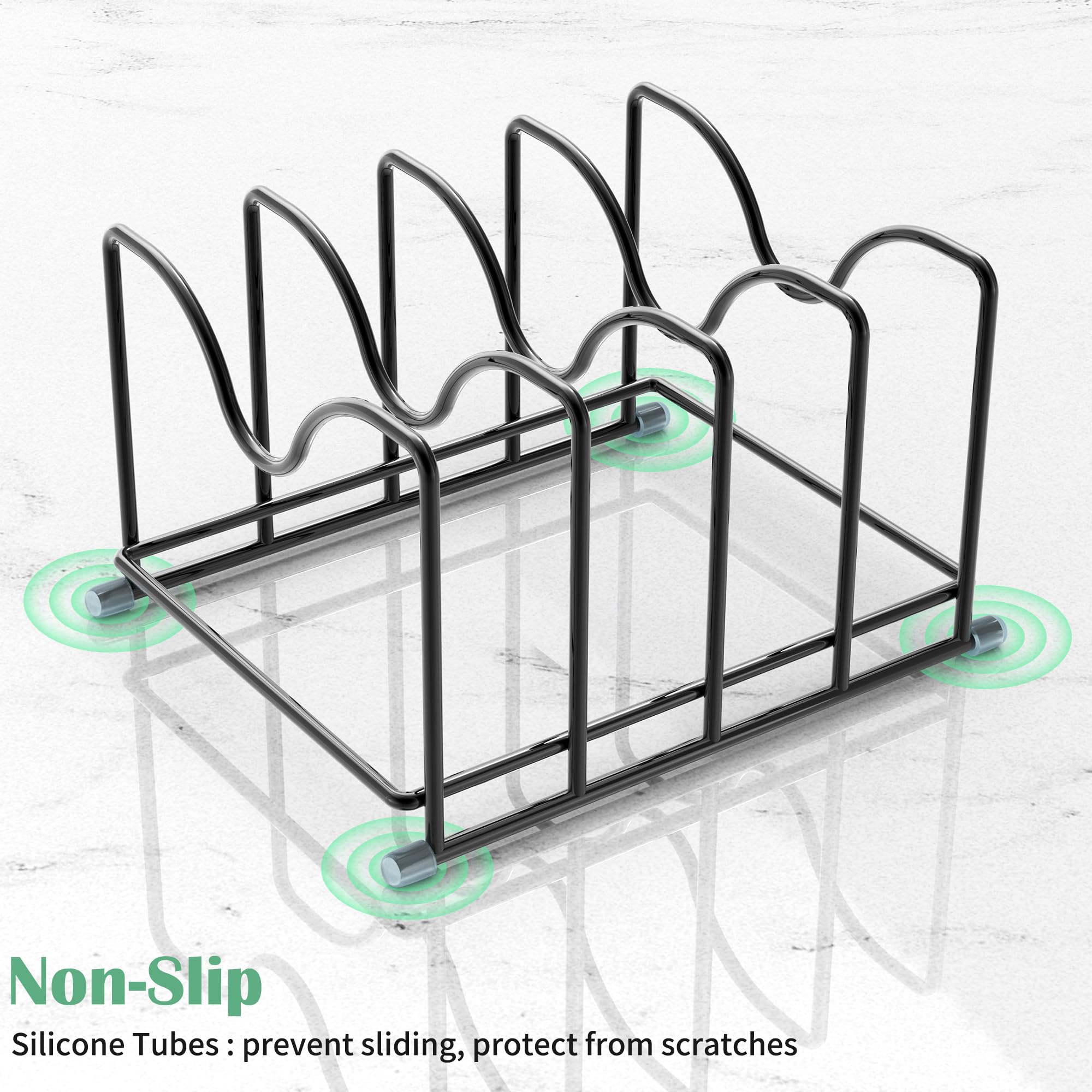 PLUVON sleek black design fits any kitchen style
