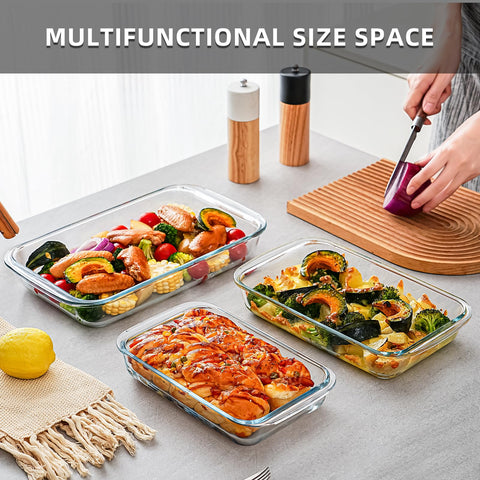 Pmssypl microwave-ready glass tray for quick reheats.