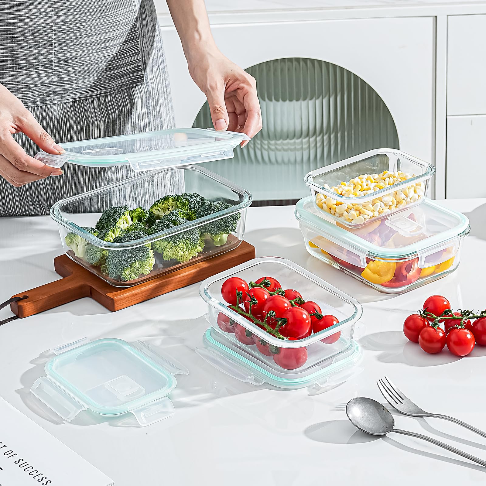 Pmssypl stackable transparent glass design for space-saving storage.