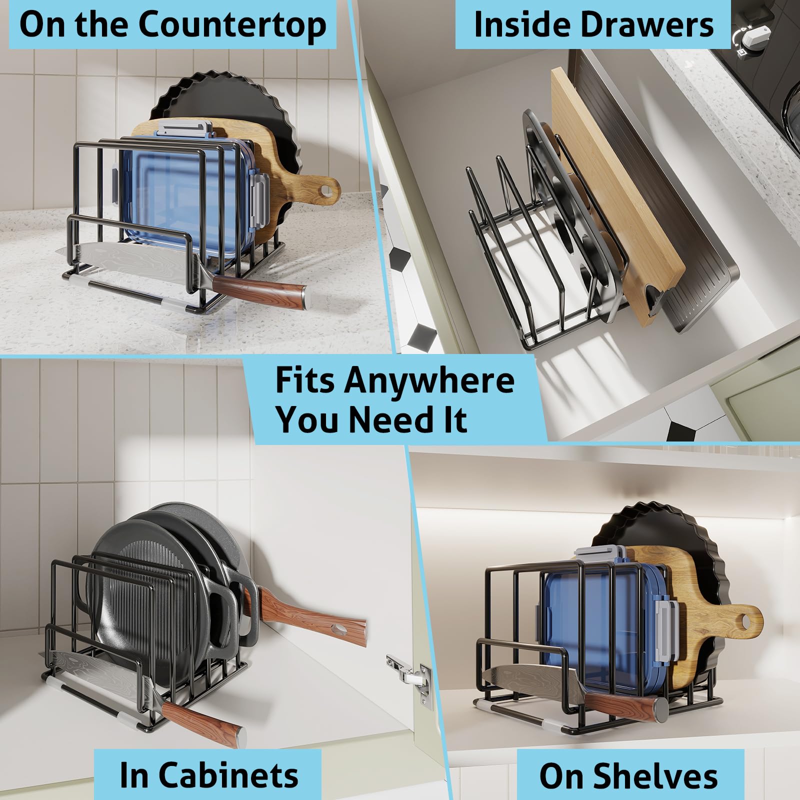 PMYEK versatile storage for countertop and pantry to maximize space