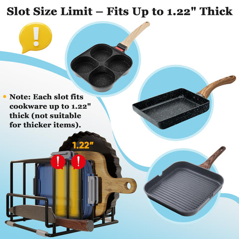 PMYEK non-slip base prevents sliding for safe countertop storage