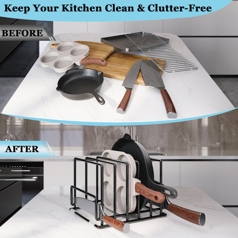 PMYEK outer knife slots keep knives accessible and organized