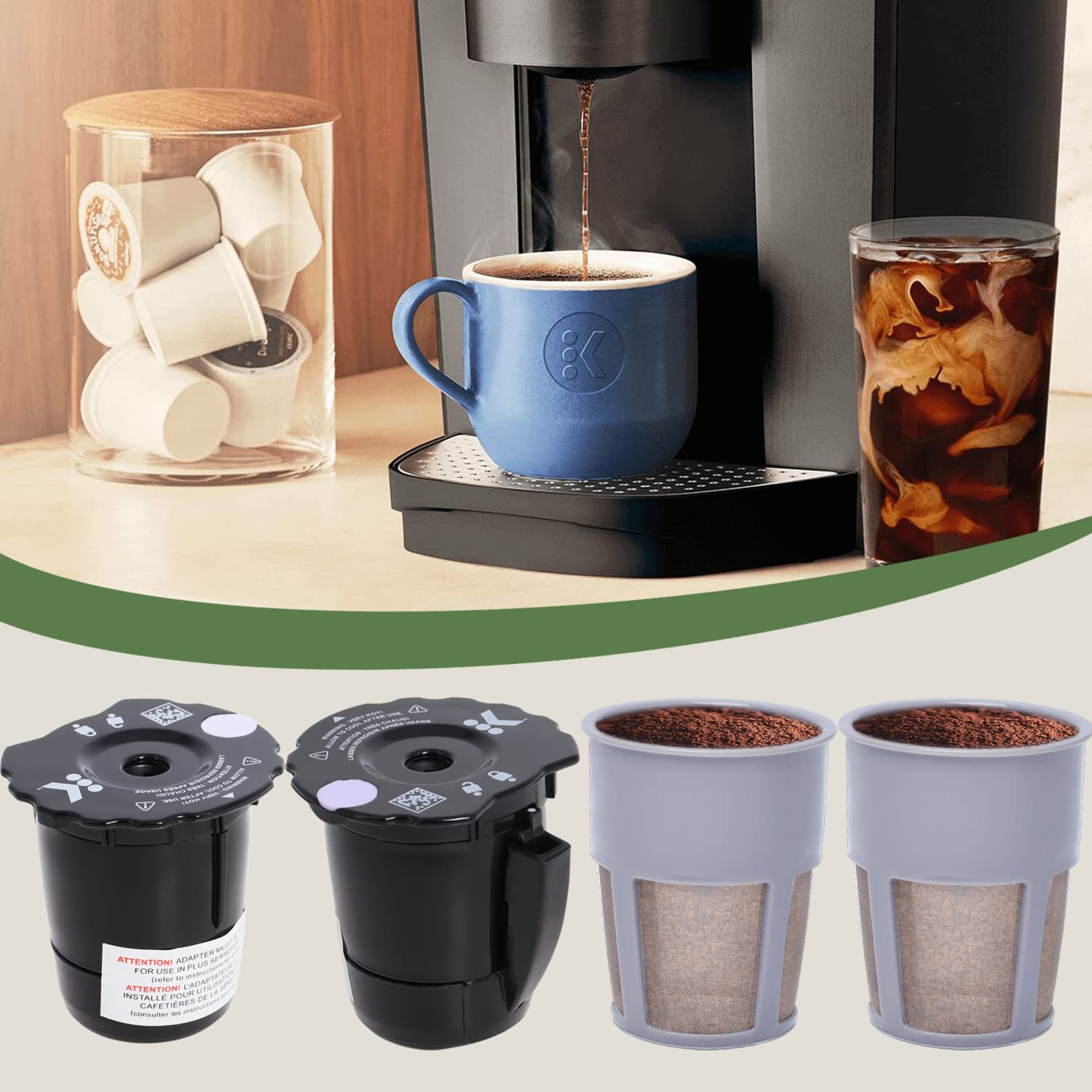 Podoy compatibility guide shows fit with Keurig 2.0 models.