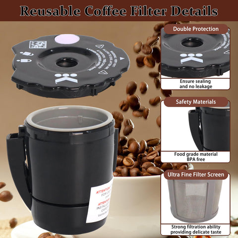 Podoy K250 reusable filter fits Keurig My K-Cup 2.0 and 1.0