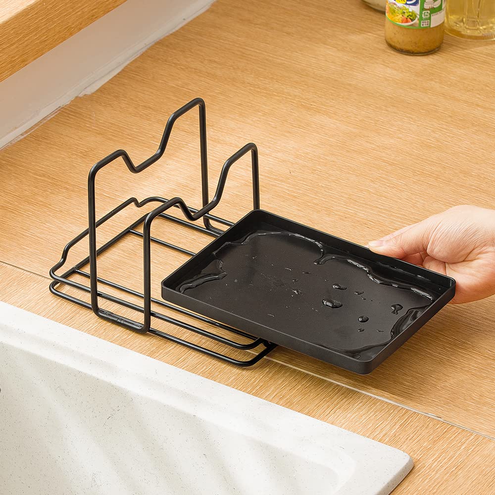 Poeland utensil rack holds spoons and spatulas neatly for quick access.