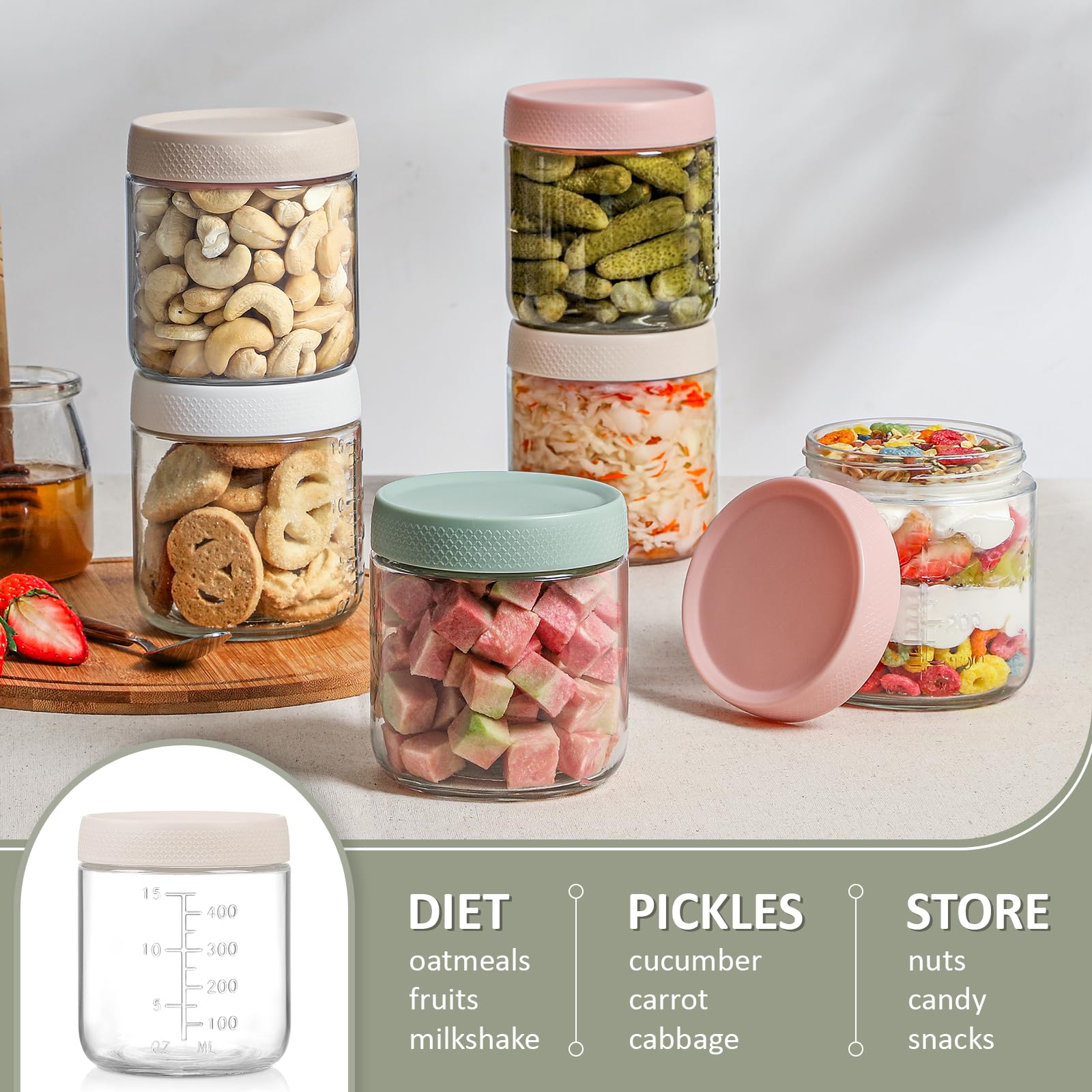 POIKSHARK yogurt and dressing storage stays fresh and spill-free.