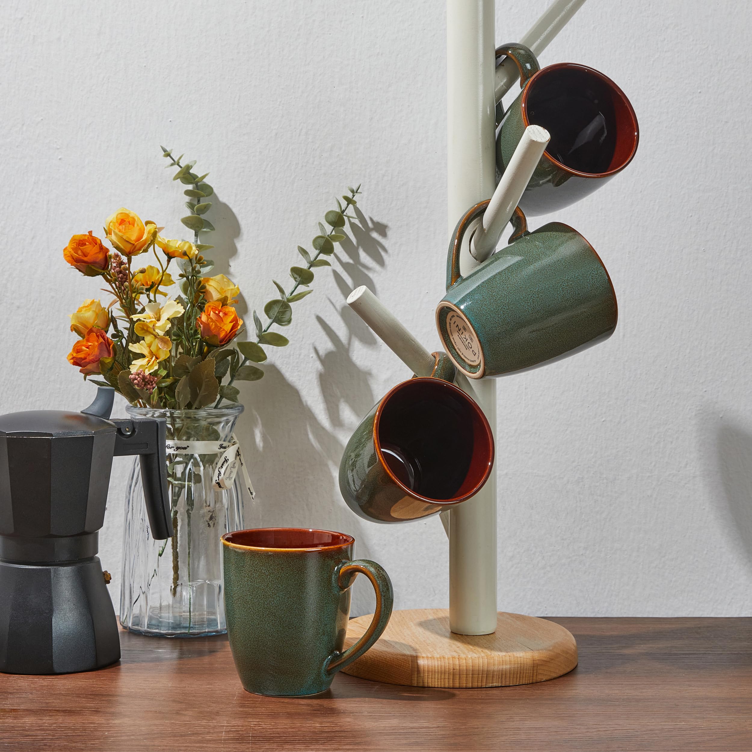 Pokini mugs are dishwasher and microwave safe for easy care.