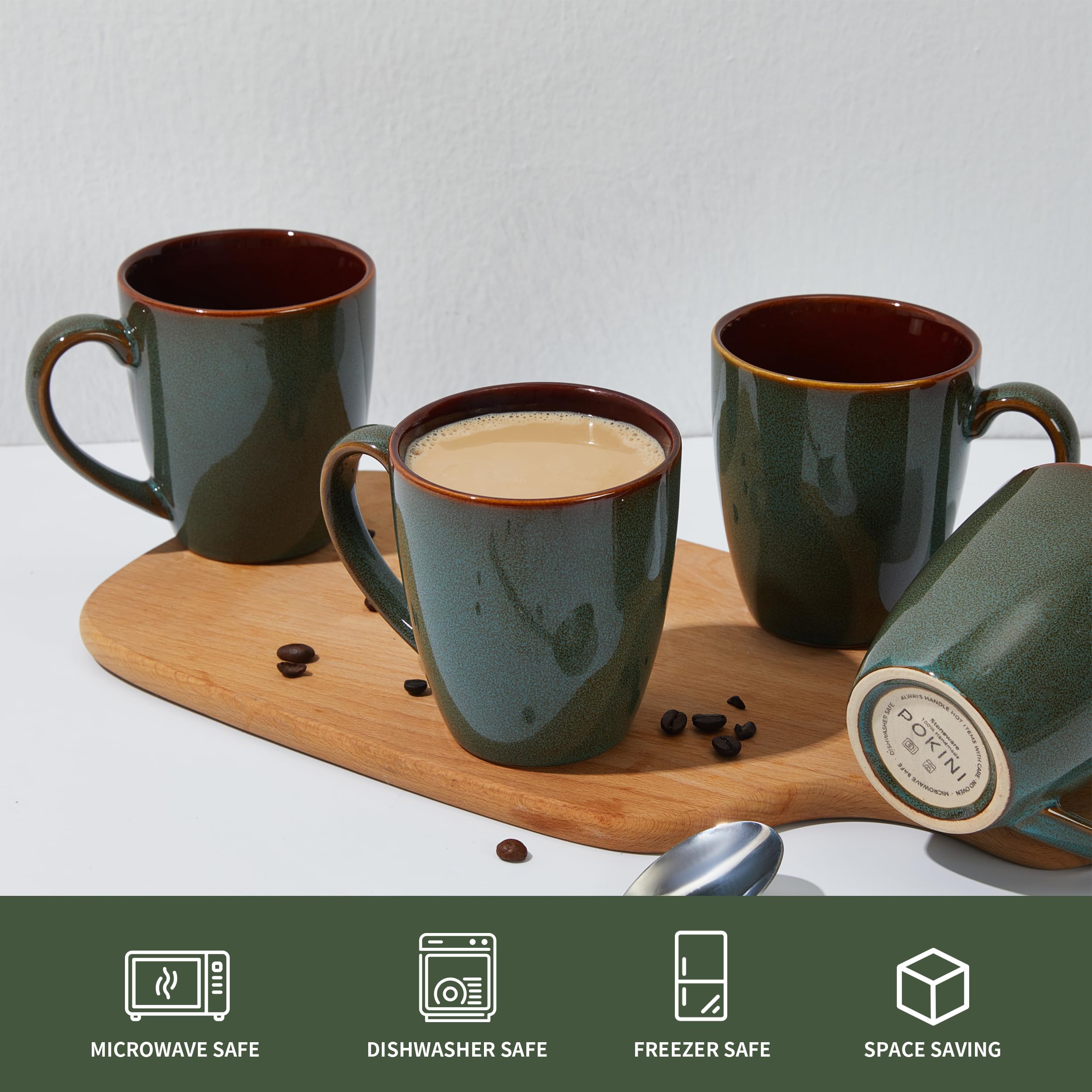 Pokini kitchen aesthetic mug complements modern decor and cozy vibes.