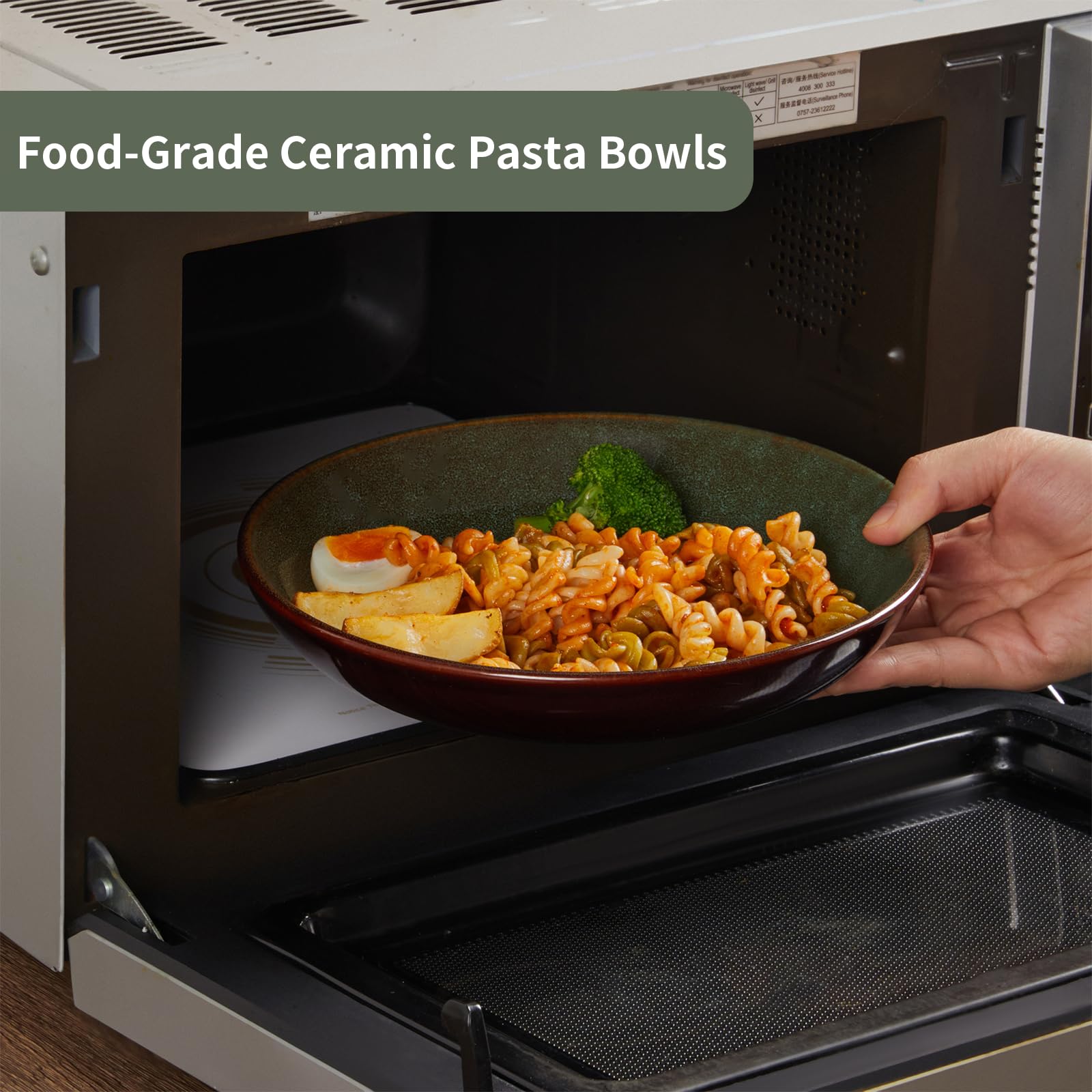 Pokini bowls safe for microwave and dishwasher for everyday convenience.