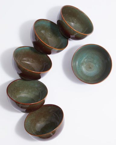 Pokini stoneware cereal bowls 22oz set for everyday meals
