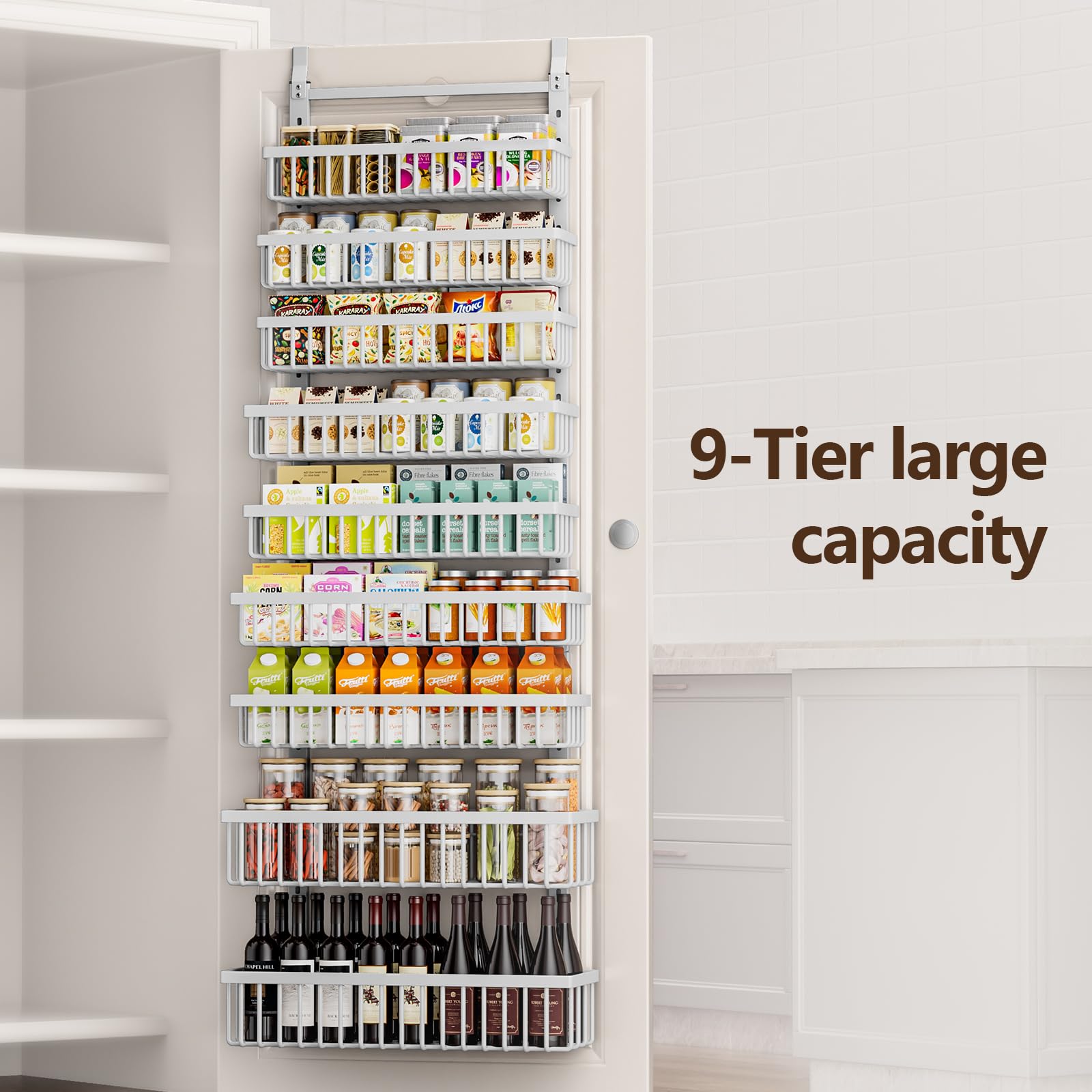 POKIPO 9-tier organizer mounted on wall for stable storage