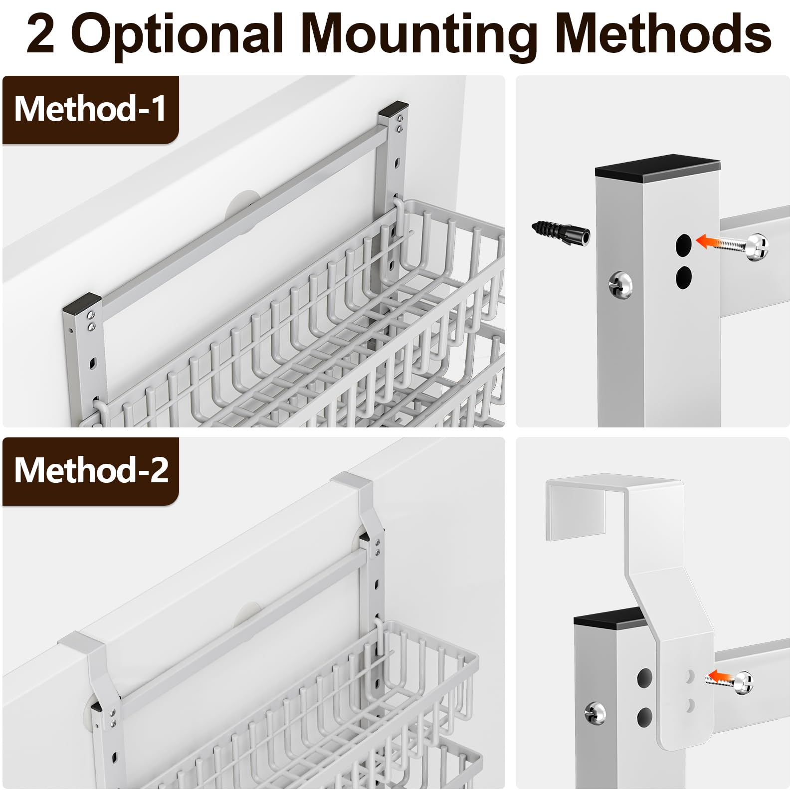 POKIPO 9-tier organizer behind-door setup in a kitchen