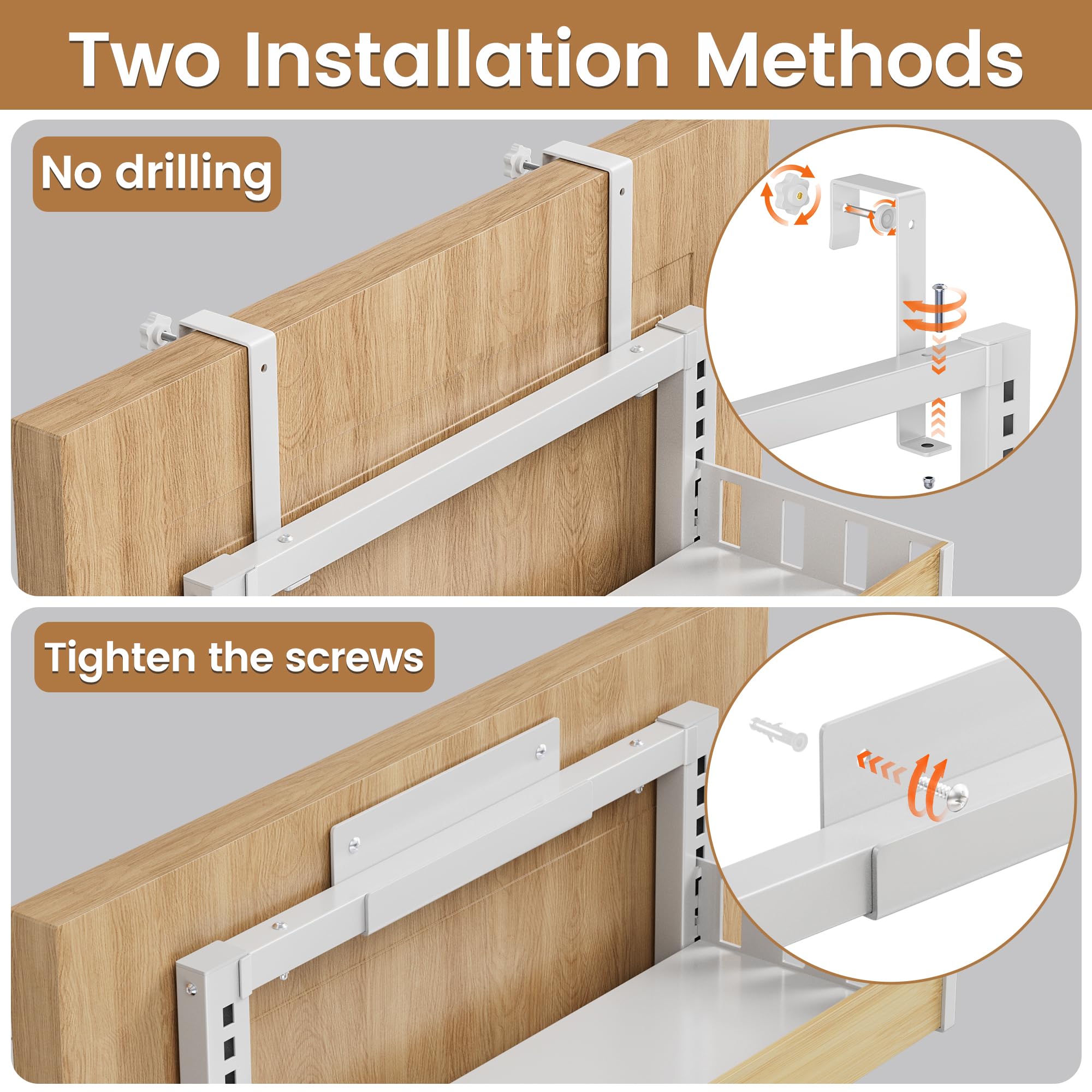 POKIPO adjustable door hooks fit 0.8 to 1.9 inch doors