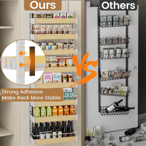POKIPO versatile mounting for pantry, cabinet, or closet organization