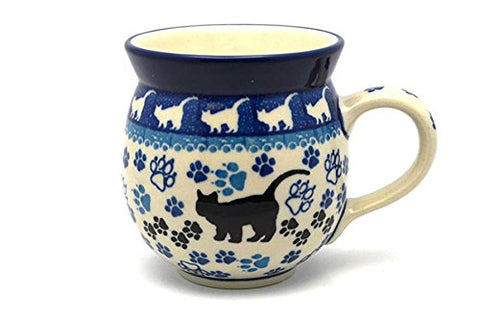 Polish Pottery Gallery Bubble Mug 11oz for coffee or tea at home