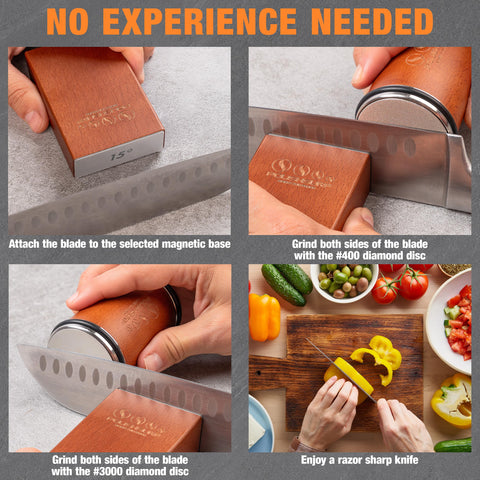 POLISHSURF high-concentration diamonds deliver durable cutting performance across kitchen knives.