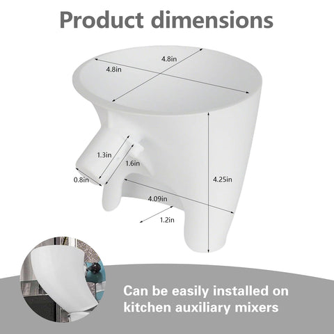 Pomfaee flour funnel facilitates easy pouring to reduce splashes during baking.