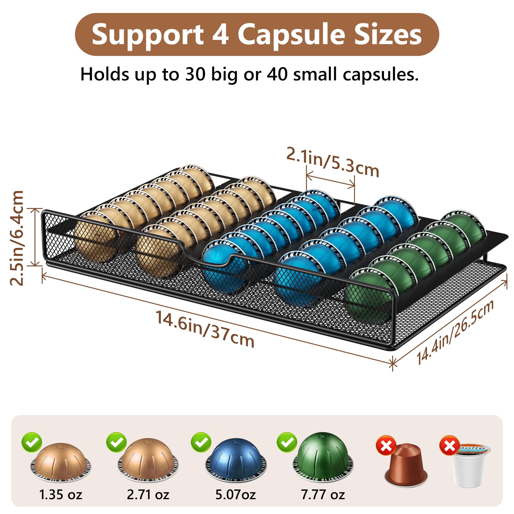 PONEYA 3-tier rack displays 8 syrup bottles for easy recipe prep.