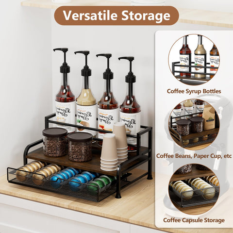 PONEYA rack with compact dimensions for small kitchens and cafes.