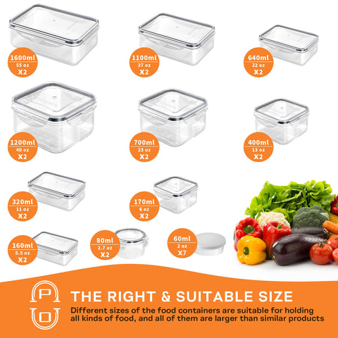 Pony Crossing the River square containers maximize pantry space with a stackable design.