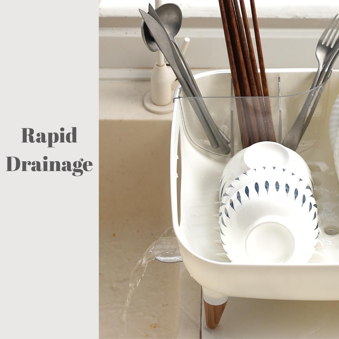 PookSter rack featuring a 360-degree rotatable spout for easy drainage.