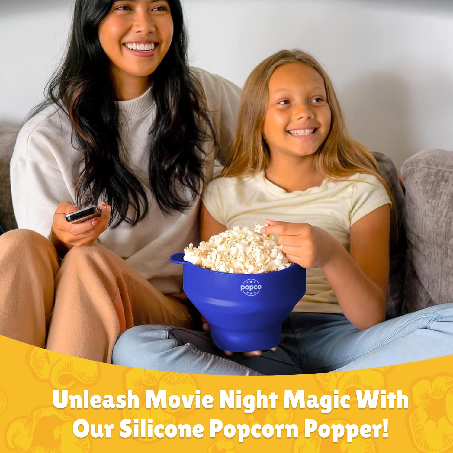 POPCO 15-cup capacity ideal for sharing and movie night snacks