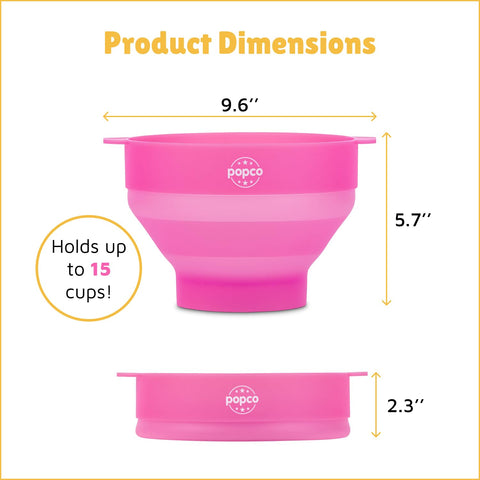 POPCO Hotpop holds up to 15 cups, ideal for family movie night.